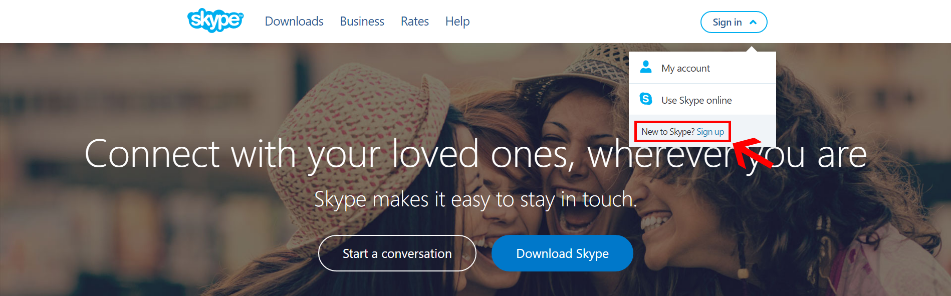 create skype account id