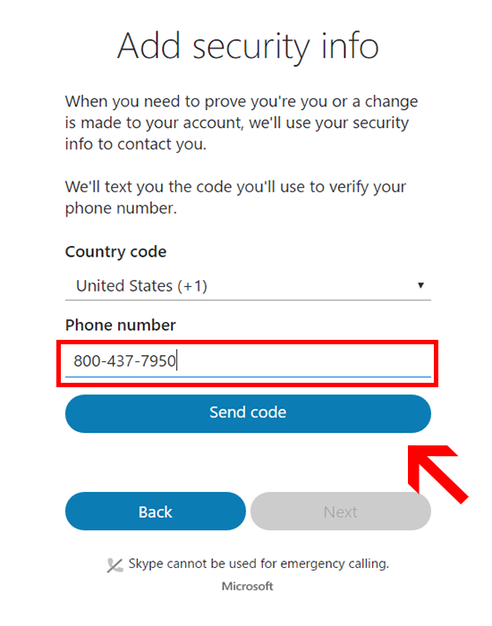 Add security info for Skype ID