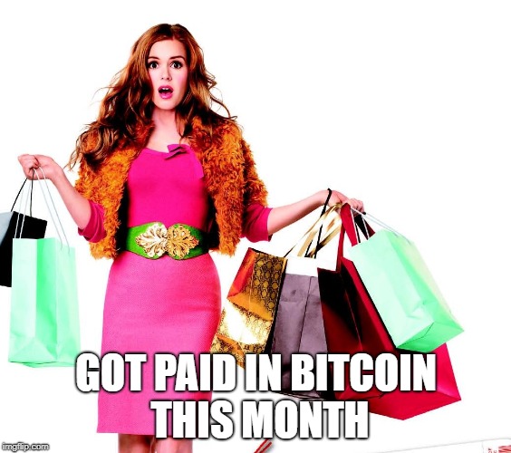 got paid in bitcoin this month