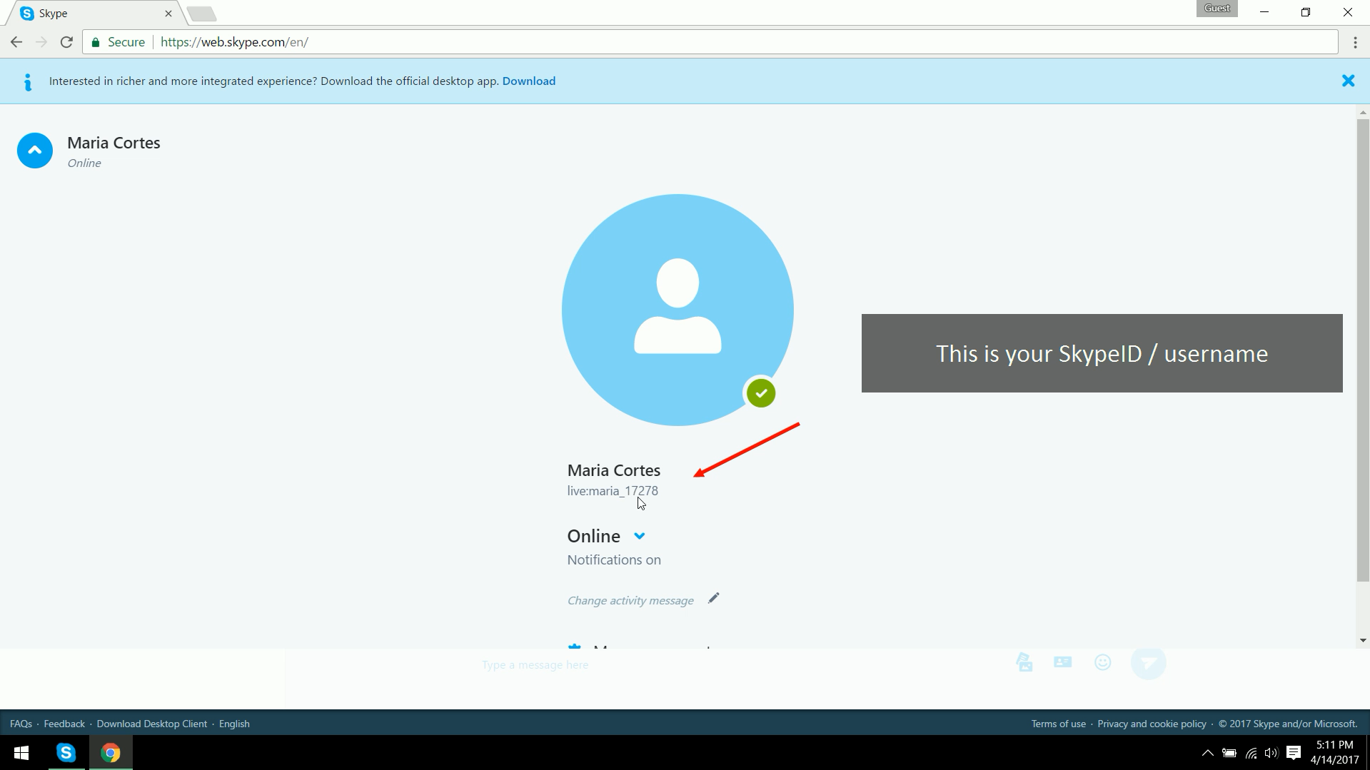 how to find a skype id